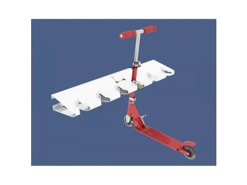 Steprek voor 6 steppen L 990mm eenzijdig RAL9010