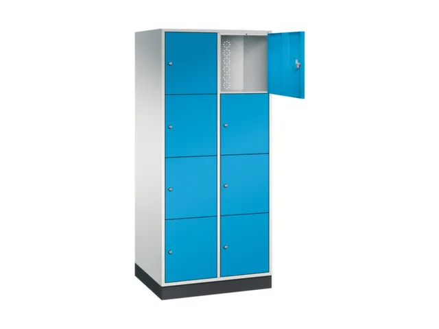 grootvolume-lockersysteem,RAL 7035/RAL 5012,HxBxD 1950x820x600mm