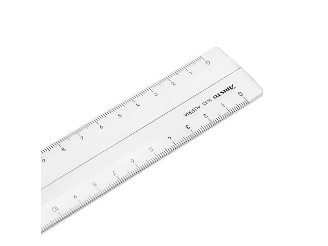 Liniaal Aristo 30cm glashelder plexiglas