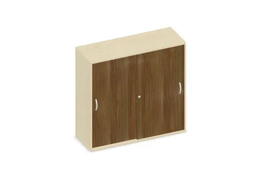 Schuifdeurkast 1150x1200x430mm Romp Esdoorn Decor Front Noten