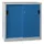 schuifdeurkast,HxBxD 1000x1000x600mm,RAL7035,front RAL5012
