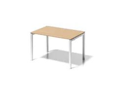bureau HxBxD 740x1200x800mm blad esdoorn 4-voeten verkeerswit