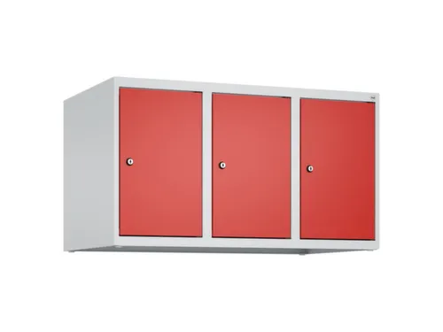 opzetkast,v. locker,3vak.,vak B 300mm,HxBxD 500x900x500mm,cilinderslot