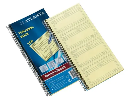 Terugbelboek A5419-070 74x125mm 400 Notities Duplo