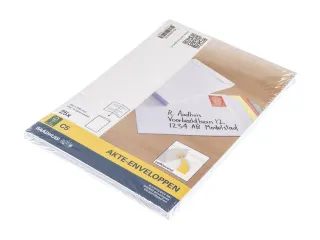 Akte envelop Raadhuis 162x229mm C5 wit plakstrip krimp a 25 stuks . - 2