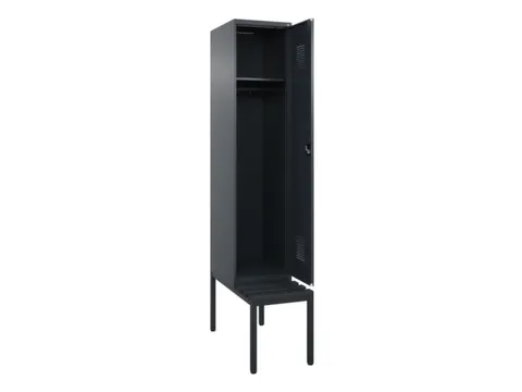 locker met bank,HxBxD 2120x400x815mm,1vak,vak B 400mm,cilinderslot