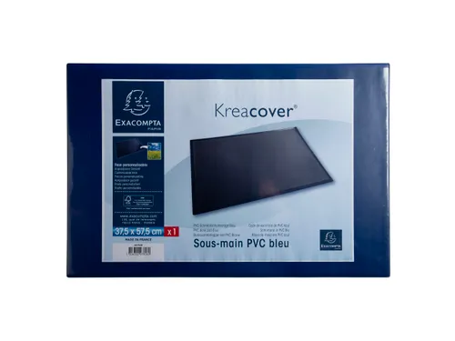 Onderlegger PVC 375x 575 KreaCover blauw