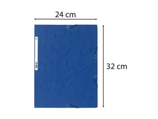Elastomap 3 kleppen glanskarton 400g/m2 A4-Assorti - 19