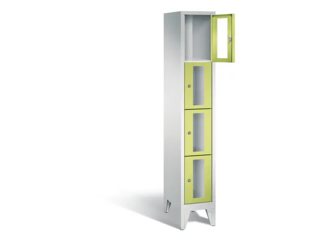 lockerkast 1850x320x500mm 1x4 vakken Cilinderslot Poten, RDS1108060