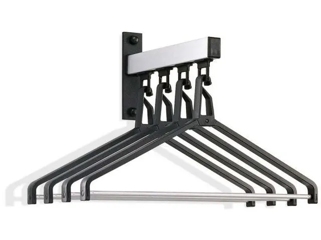 Kledinghangerrail 300x 450x 280mm Met 4 Afneembare Kledinghangers