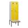 locker met bank,HxBxD 1950x600x815mm,2vak,vak B 300mm,draaigrendel