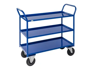 etagewagen,draagverm. 400kg,3etage(s),laadvl. LxB 940x440mm,staaletage - 1