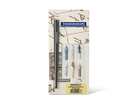 Set de calligraphie Standardgraph créatif 6 pointes + porte-plume
