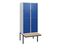 Dubbeldekse dekenkist,HxBxD 1950x800x815mm,2x2vak.,vak B 400mm