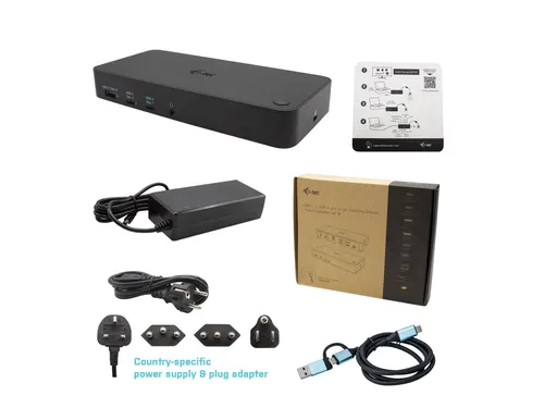 USB 3.0 / USB-C / Thunderbolt, 3x 4K Docking Station + Power Delivery