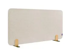OUTLET Elements Bureauscherm akoestisch 60x120cm Beige Houders