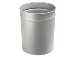Prullenbak 20 Liter Metaal Zilver