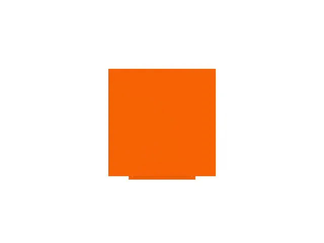 Whiteboard Rocada Skincolour 100x100cm oranje gelakt
