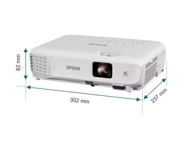 Projector Epson EB-W53 WXGA-lampprojector 2x HDMI-poorten wit