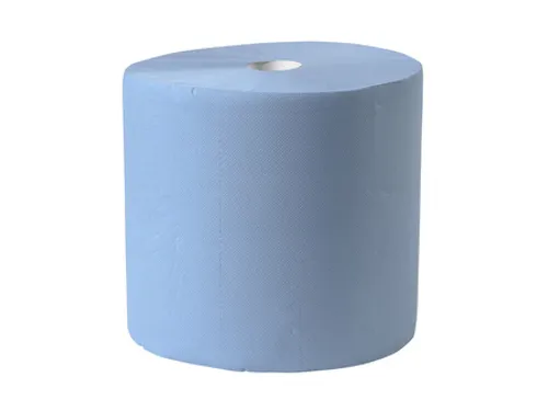Poetspapier verlijmd blauw 360 Meter 3-laags