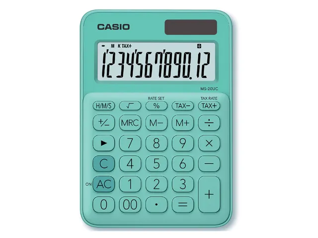 Rekenmachine Casio MS-20UC groen