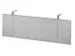 zichtscherm,v. bureau,HxB 350x1150mm,zilverkleurig