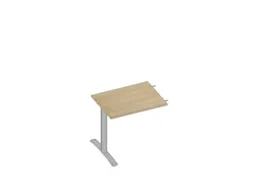 aanbouwtafel,i.h.v.,v. C-voet,HxBxD 620-820x800x600mm,blad eiken