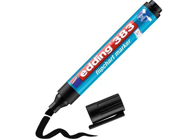 Edding 385 Flipchart effect marker 2 kleuren + 380 en 383 4 stuks
