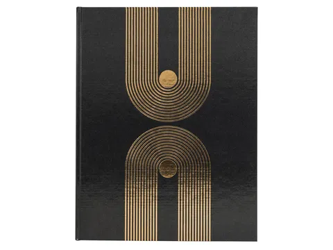 Gastenboek Exacompta Graphik 270x220mm blanco zwart