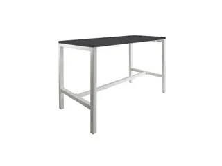Domino Basic statafel 140x80cm 110cm houtprint schaduw 25mm alu - 1