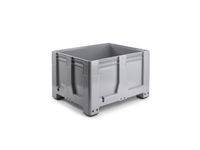 Palletbox HxLxB 760x1200x1000mm 610l HDPE grijs wanden gesloten