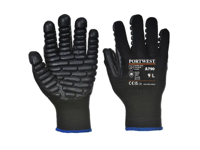 Portwest A790 snijbestendige handschoenen, zwart, maat 8, per paar