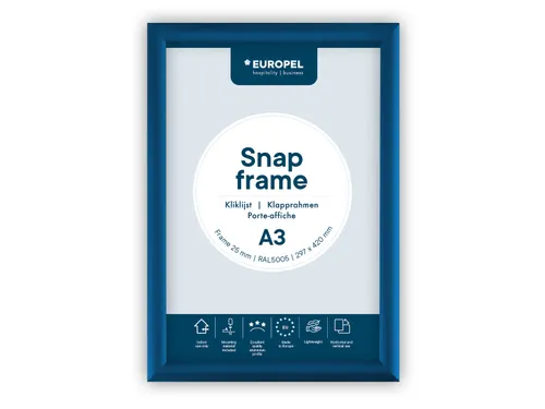 Europel Kliklijst Premium A3 25 mm Blauw