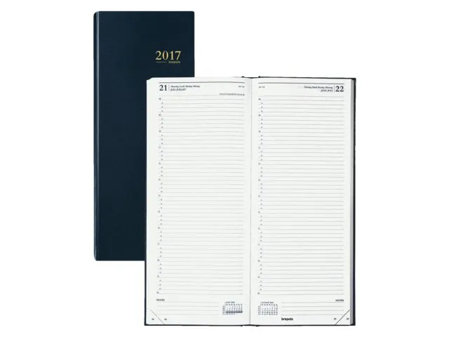 Agenda 2027 Brepols Saturnus Lima 1dag/1pagina blauw
