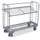 Bijzetwagen Verzinkt 250kg H 1231mm 2 Etages Laadvlak 1320x537mm