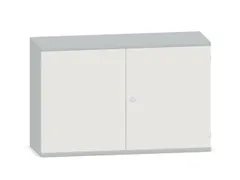 kantoorkast,HxBxD 770x1200x430mm,decor romp lichtgrijs,decor front wit