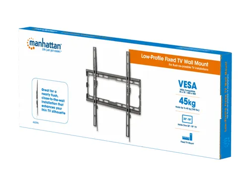 Wandbeugel voor TV’s en monitoren (Vast), voor schermen 32–55 inch