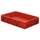 Euronorm Stapelkrat 120x600x400mm 20l Wanden/Bodem Gesloten Rood