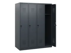 schoollocker,HxBxD 1530x1200x500mm,4vak,vak B 300mm,draaigrendel