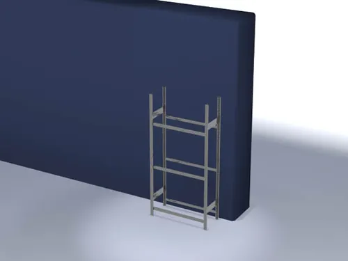 Bandenstelling Basisveld 2000x1000x435mm Vaklast 150kg 3etages