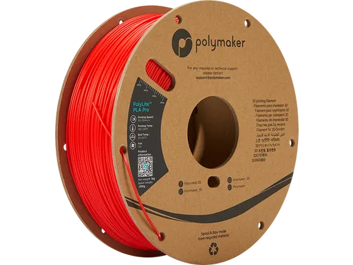 PLA PRO 1,75mm Rood 1kg PolyLite 3D Filament