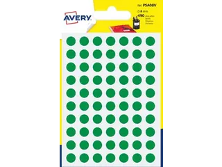 PSA08V ronde markeringsetiketten diameter 8 mm groen - 2