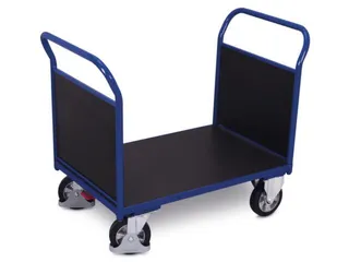 Platformwagen 1000kg Laadvlak Lxb 1225x800mm 2 Kopwanden Ral 5010 - 2