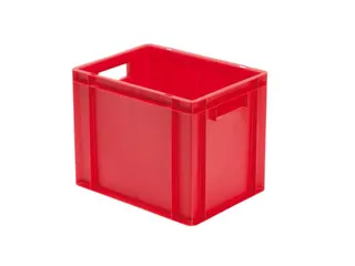 Euronorm-stapelbak 29l 320x400x300mm Wanden/bodem Gesloten Rood - 1