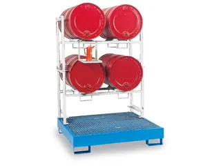 Complete Aanbieding Stapelframes 2X 2X200L Vaste Opvangbak Verzinkt - 2
