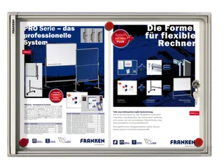 Infovitrine 2xa4 Whiteboard Voor Binnen Aluminium Frame Deur Acrylglas - 1
