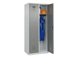 locker,HxBxD 1850x800x500mm,2vak,vak B 400mm,cil.-slot,staand op vloer
