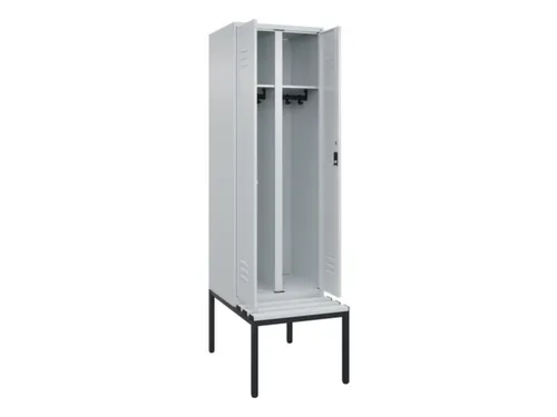 locker voor scheiding van kleding,HxBxD 2120x600x815mm,2vak