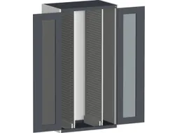 verticale kast,HxBxD 2000x1050x650mm,vensterdeur,2uittrekwanden
