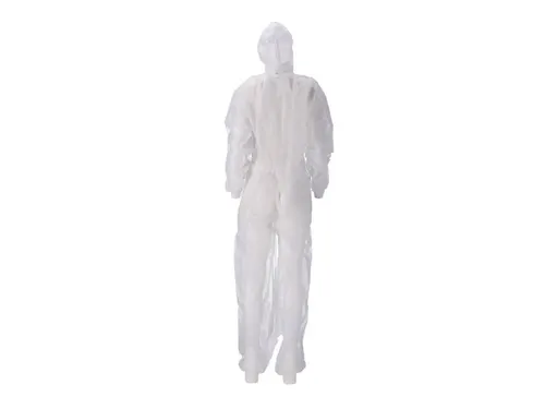 Coverall PP Non Woven Maat L Wit Ritssluiting 50 Stuks